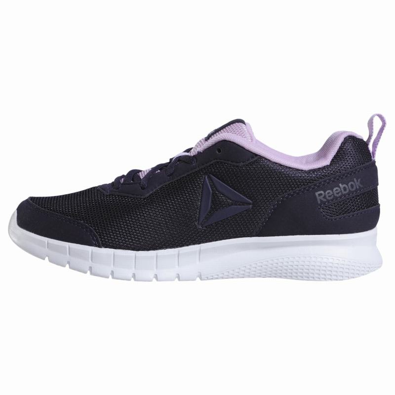 Tenisi Reebok Ad Swiftway Run Dama Negrii/Violet Romania KO5935BQ
